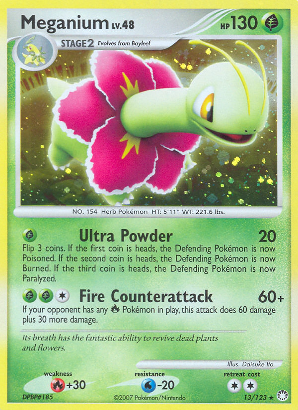 Meganium 013/124 Rare Holo