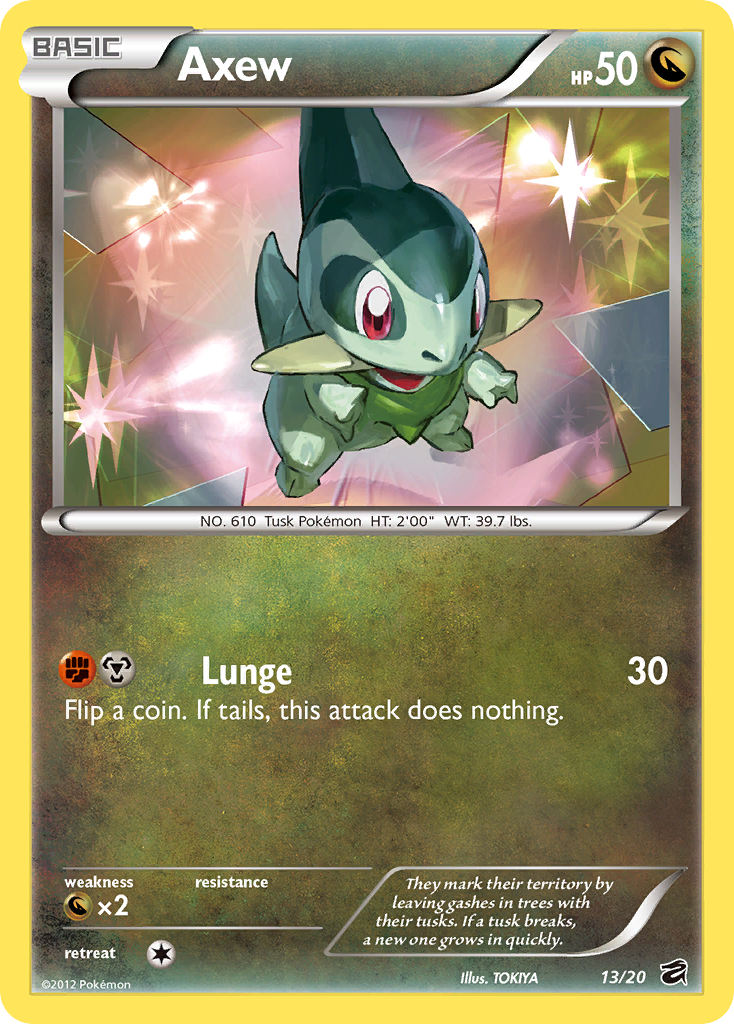 Axew 013/21 Rare Holo