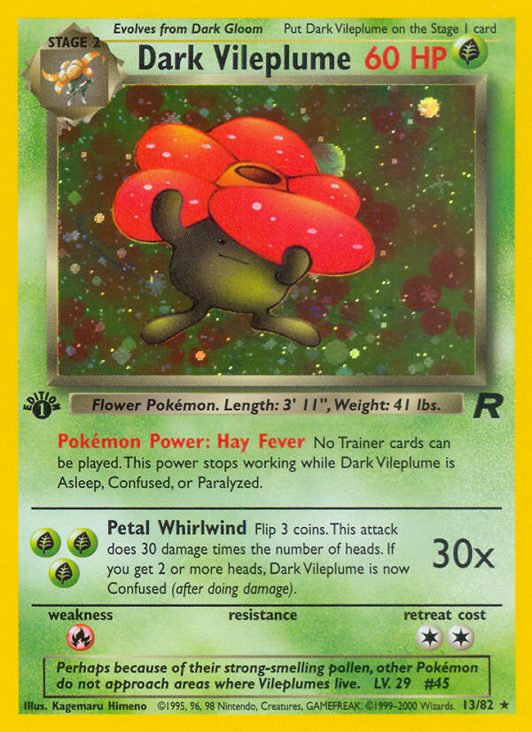 Dark Vileplume 013/83 Rare Holo
