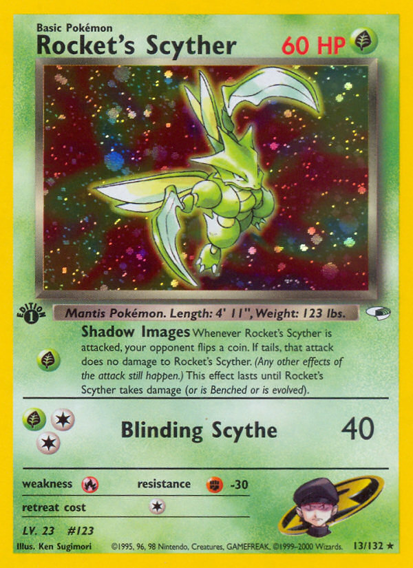Rocket's Scyther 013/132 Rare Holo