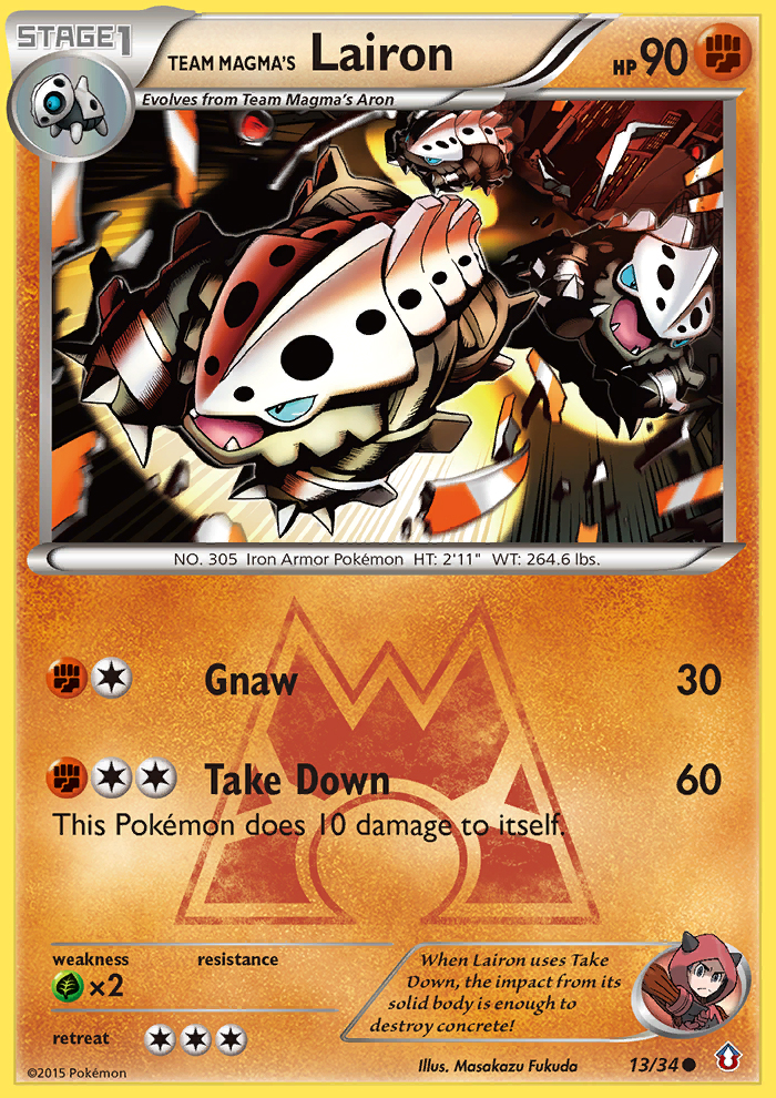 Team Magma's Lairon 013/34 Common