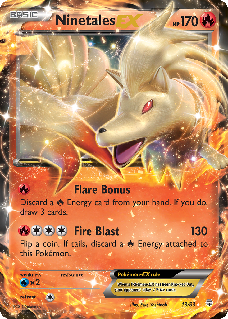 Ninetales-EX 013/117 Rare Holo EX