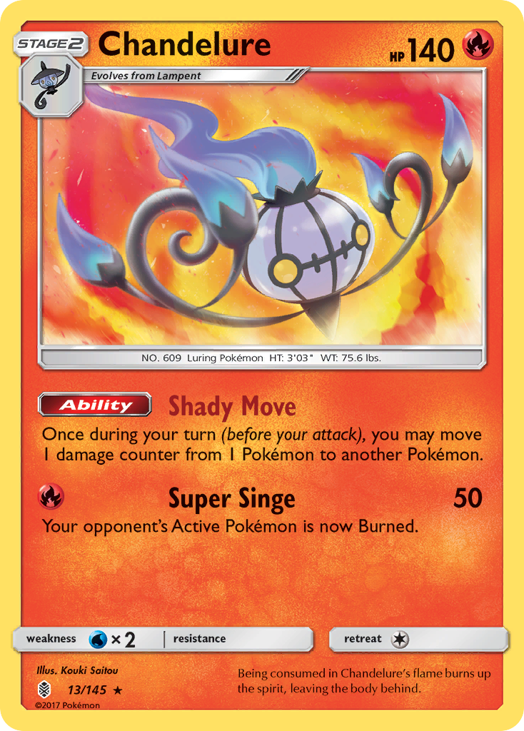Chandelure 013/180 Rare Holo