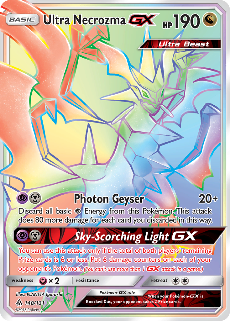 Ultra Necrozma-GX 140/150 Rare Rainbow