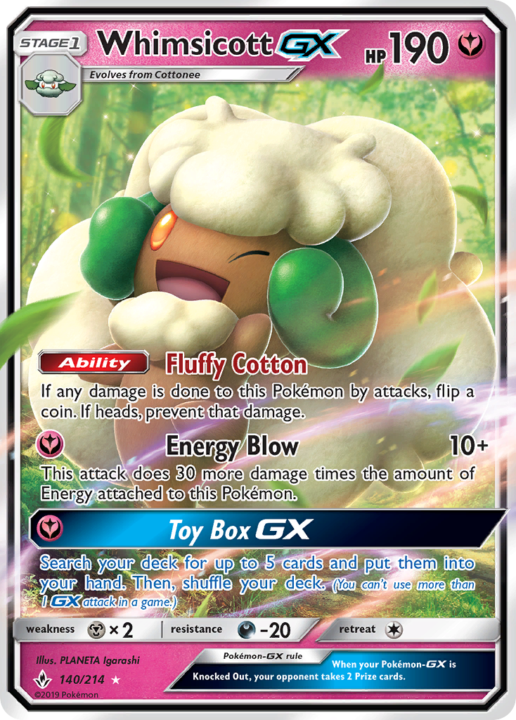 Whimsicott-GX 140/234 Rare Holo GX