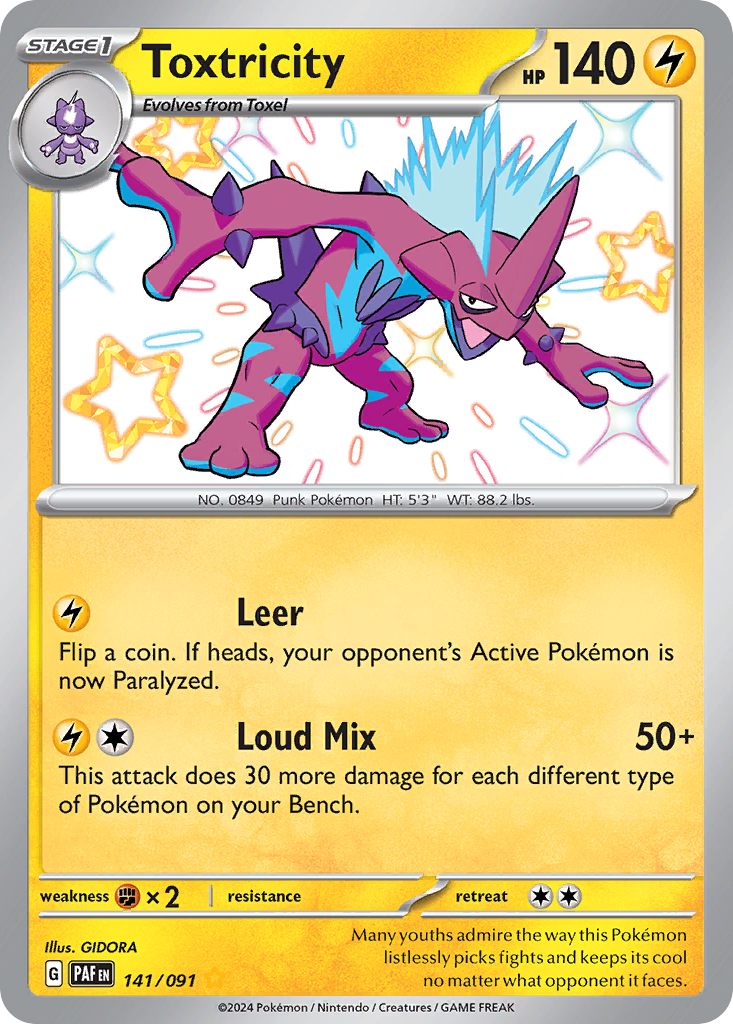 Toxtricity 141/245 Shiny Rare