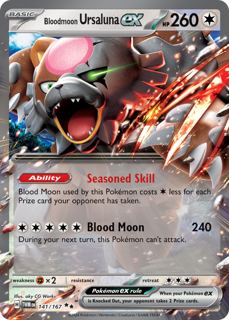 Bloodmoon Ursaluna ex 141/226 Double Rare