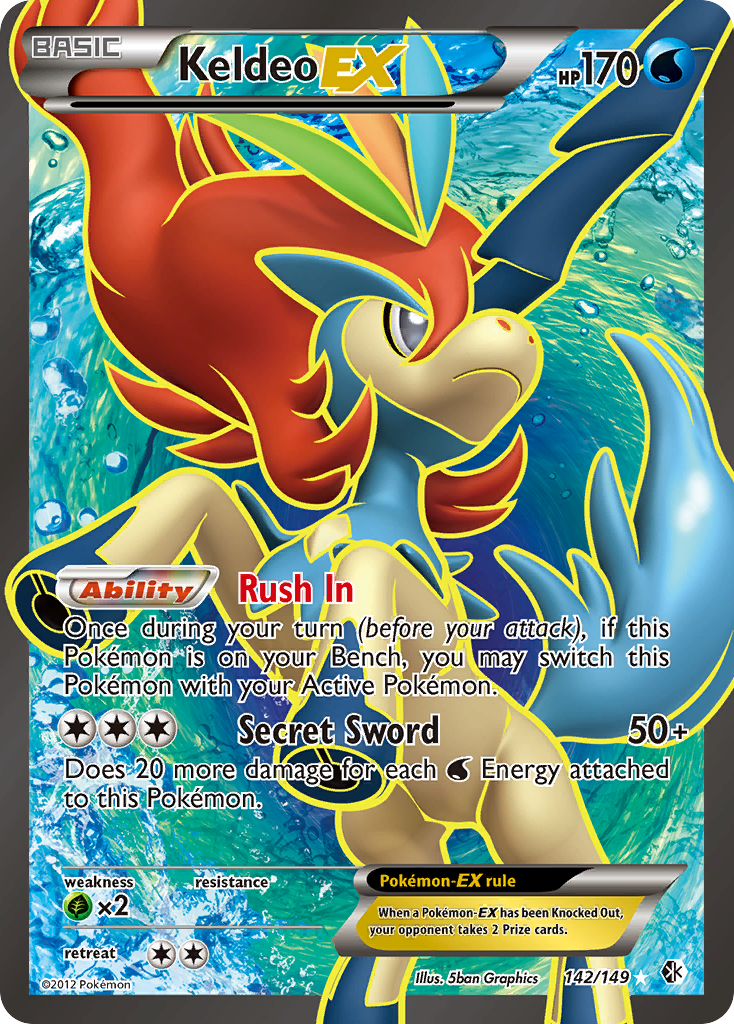 Keldeo-EX 142/153 Rare Ultra