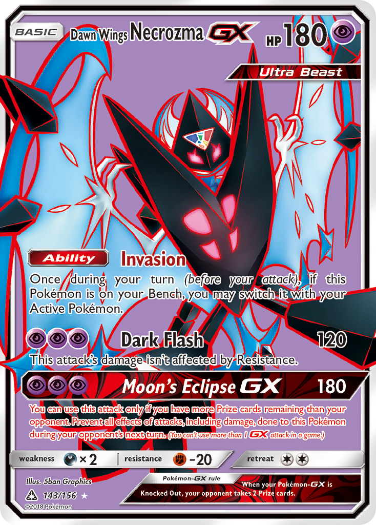 Dawn Wings Necrozma-GX 143/178 Rare Ultra