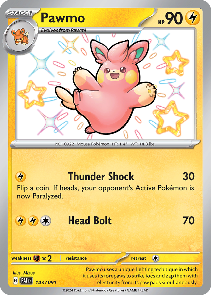 Pawmo 143/245 Shiny Rare