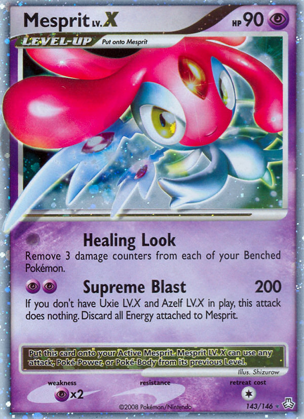 Mesprit LV.X 143/146 Rare Holo LV.X
