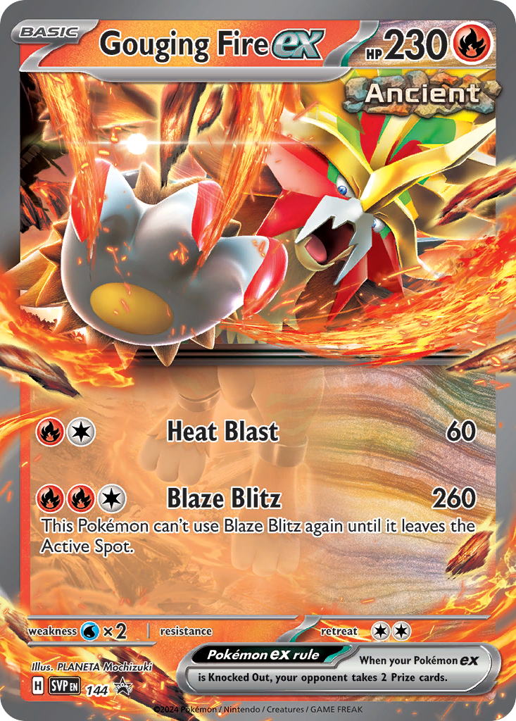 Gouging Fire ex 144/196 Promo