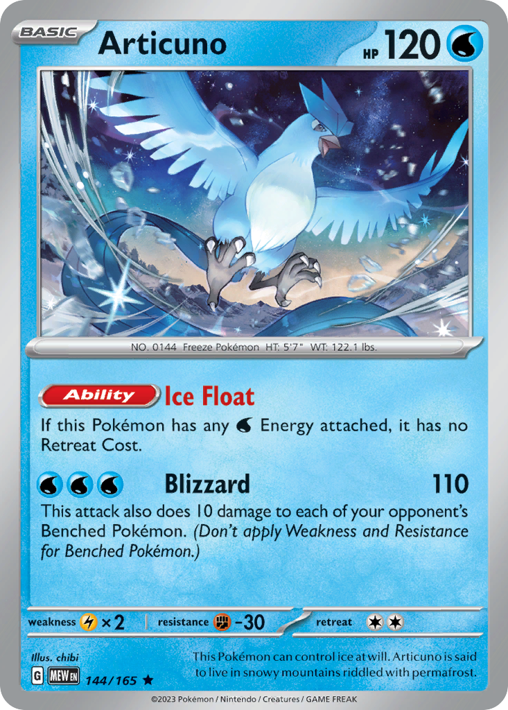 Articuno 144/207 Rare