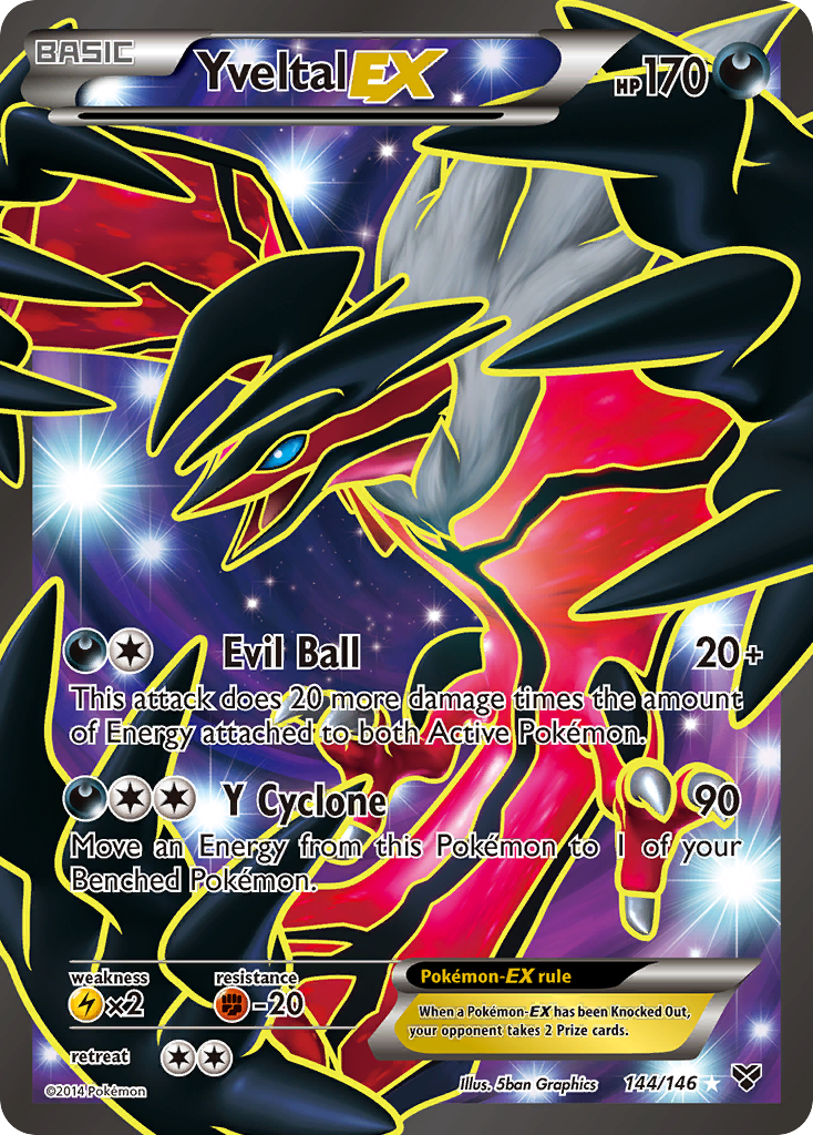 Yveltal-EX 144/146 Rare Ultra