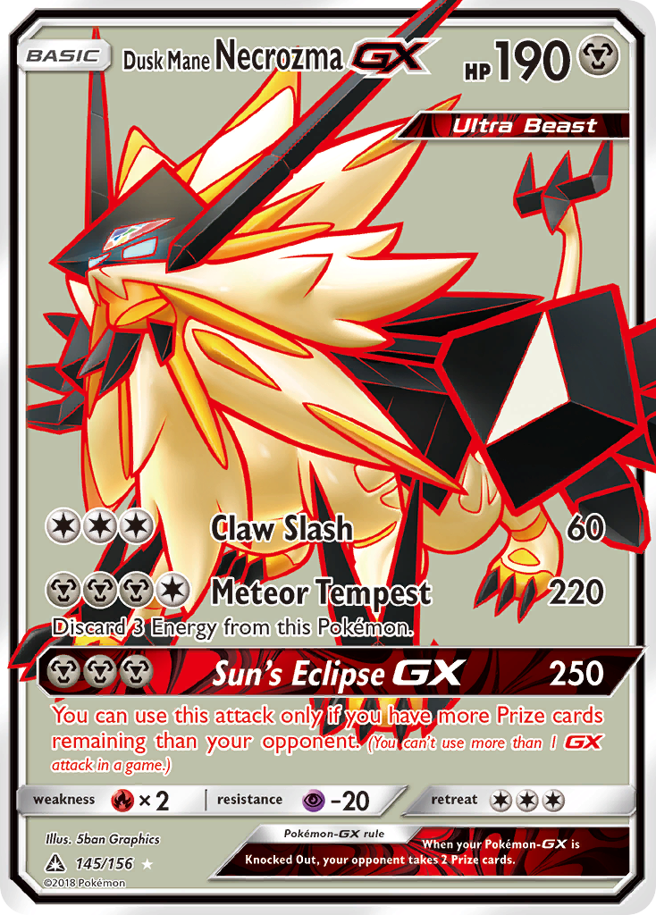 Dusk Mane Necrozma-GX 145/178 Rare Ultra