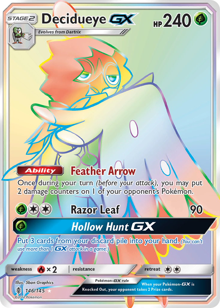 Decidueye-GX 146/180 Rare Rainbow