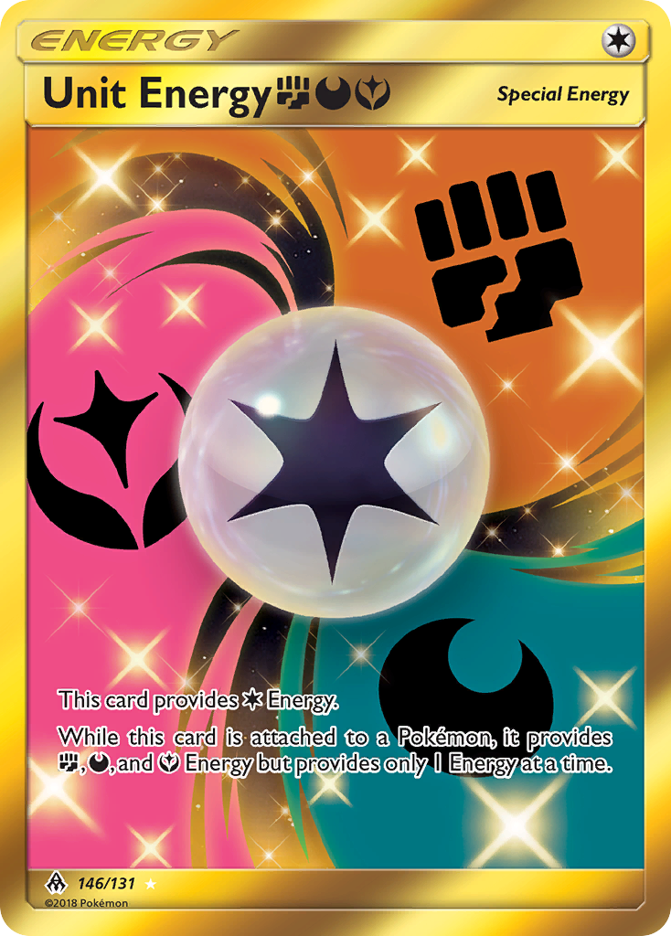 Unit Energy FightingDarknessFairy 146/150 Rare Secret