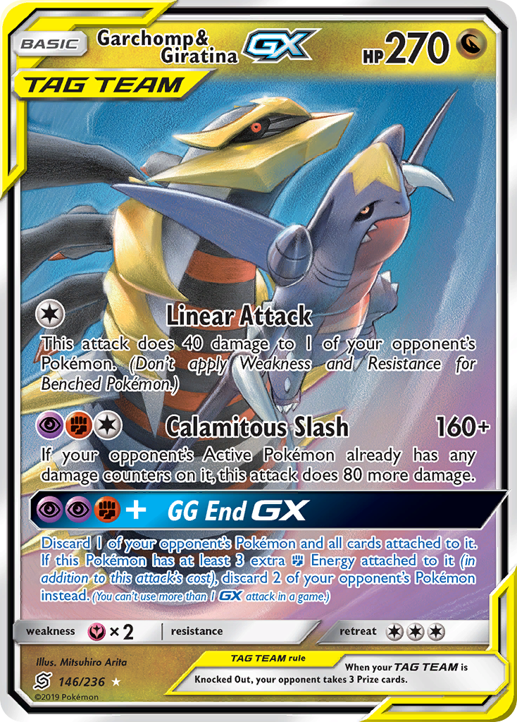 Garchomp & Giratina-GX 146/260 Rare Holo GX
