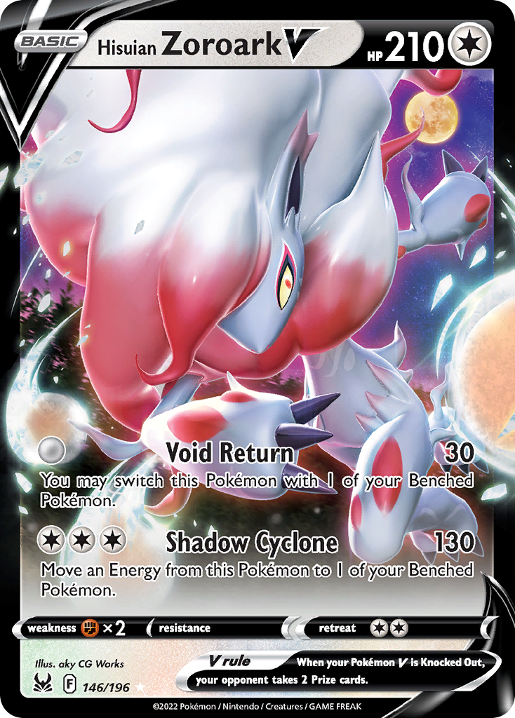 Hisuian Zoroark V 146/217 Rare Holo V
