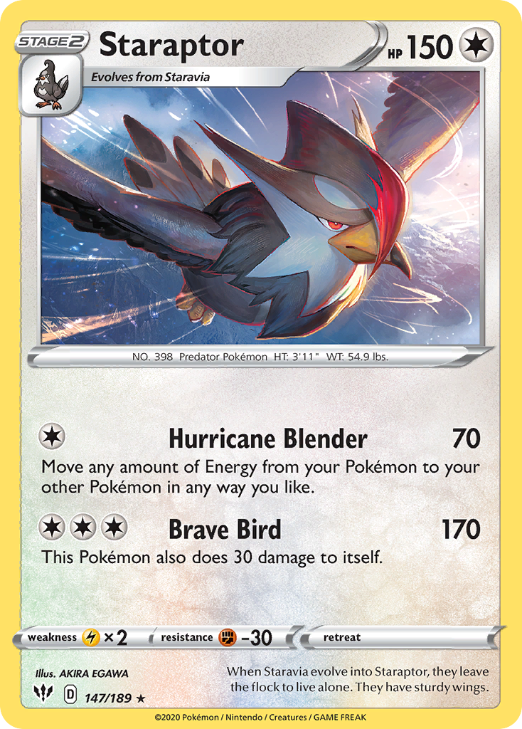 Staraptor 147/201 Rare