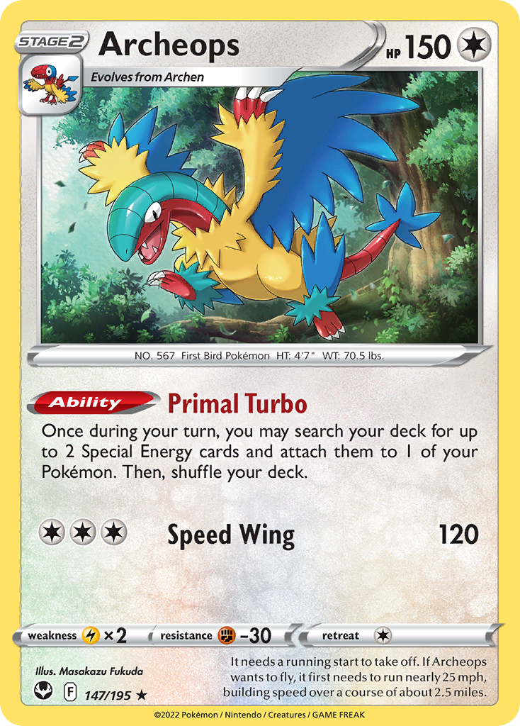 Archeops 147/215 Rare Holo