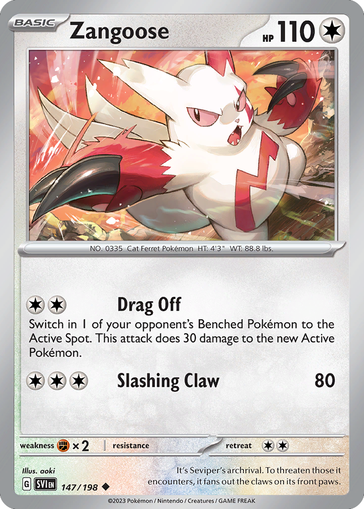 Zangoose 147/258 Uncommon