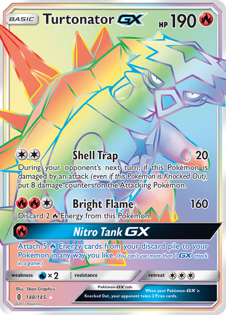 Turtonator-GX 148/180 Rare Rainbow