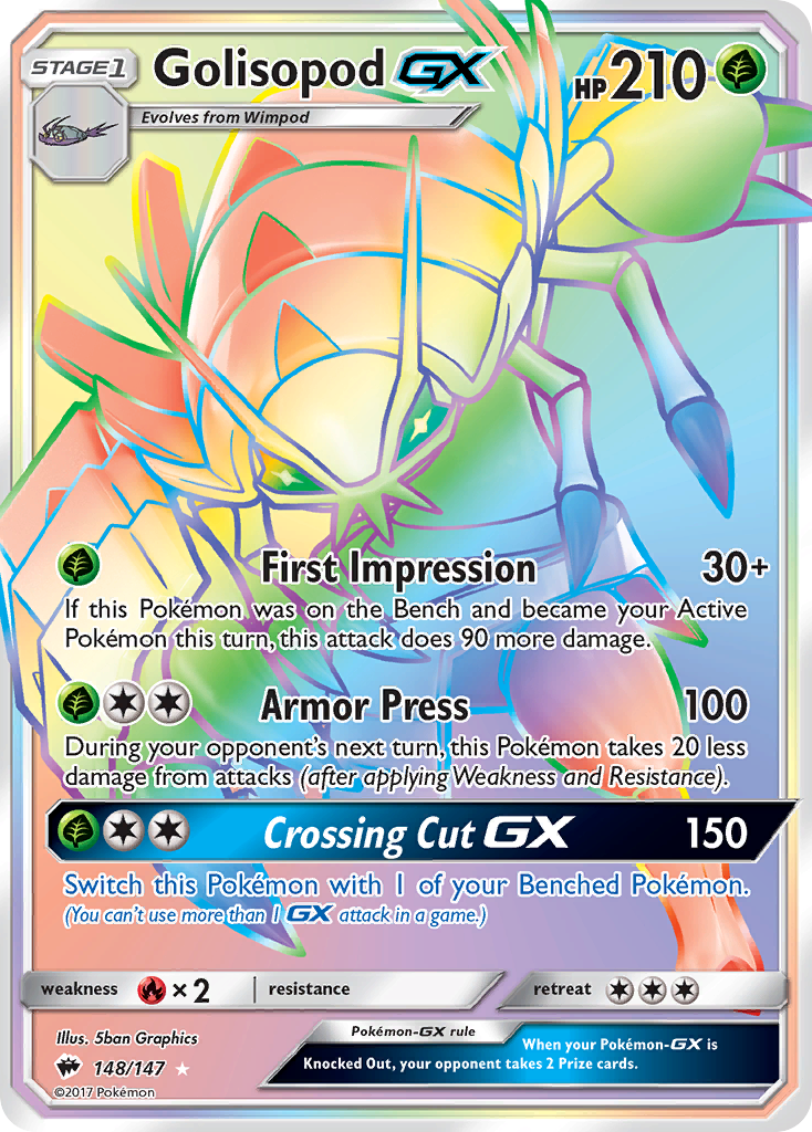 Golisopod-GX 148/177 Rare Rainbow
