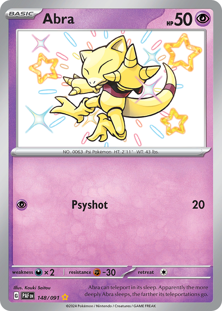 Abra 148/245 Shiny Rare