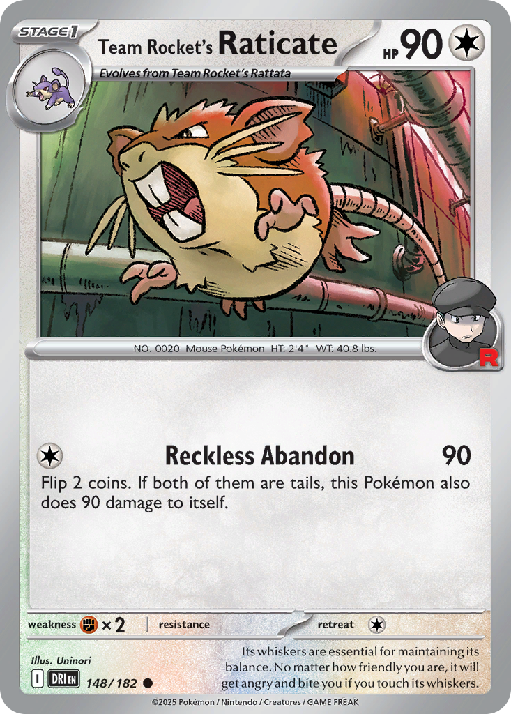 Team Rocket's Raticate 148/244 Common