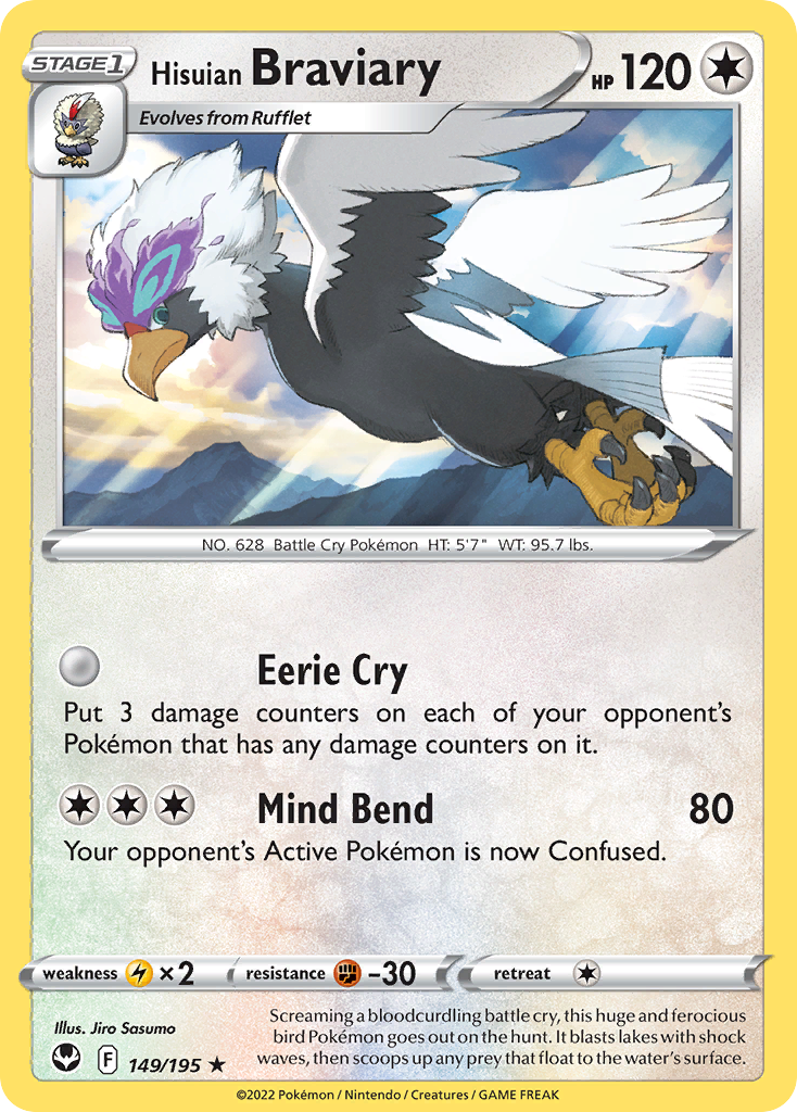 Hisuian Braviary 149/215 Rare