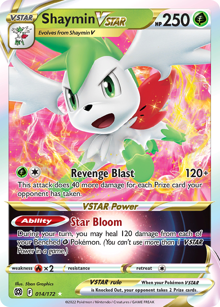 Shaymin VSTAR 014/186 Rare Holo VSTAR
