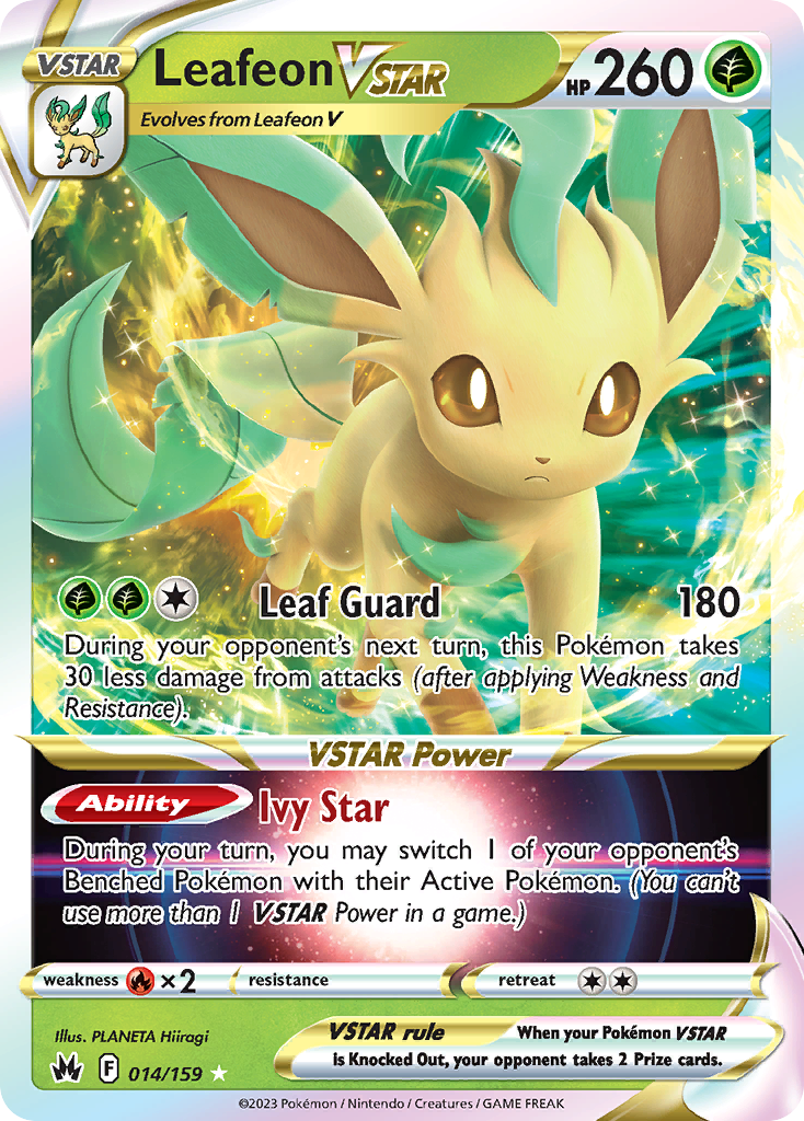 Leafeon VSTAR 014/160 Rare Holo VSTAR
