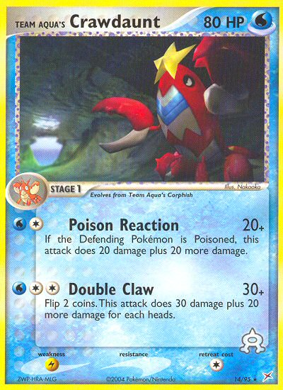 Team Aqua's Crawdaunt 014/97 Rare