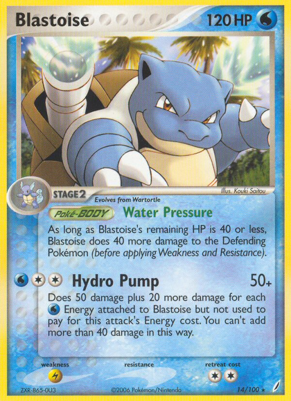 Blastoise 014/100 Rare
