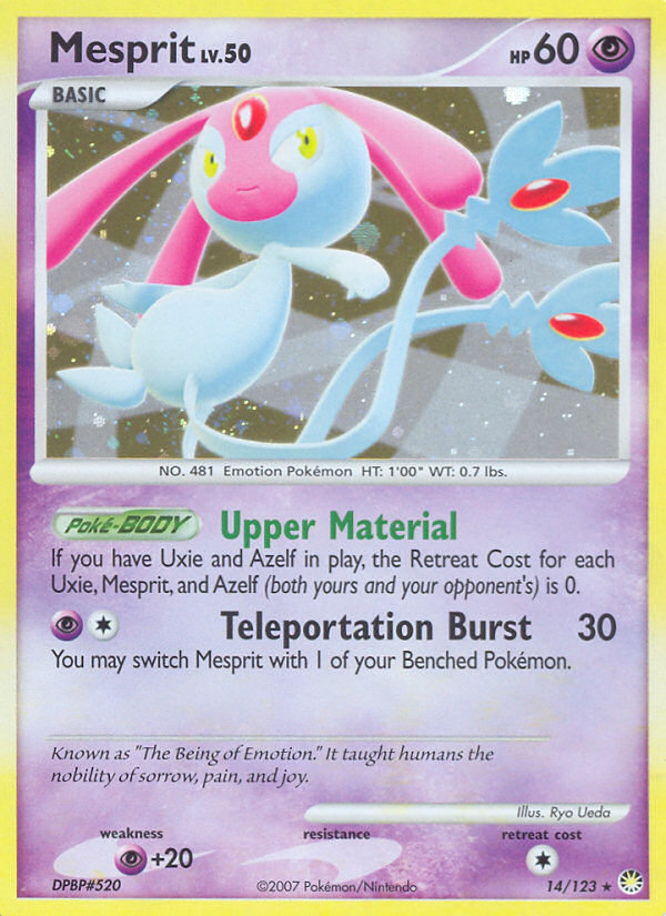 Mesprit 014/124 Rare Holo