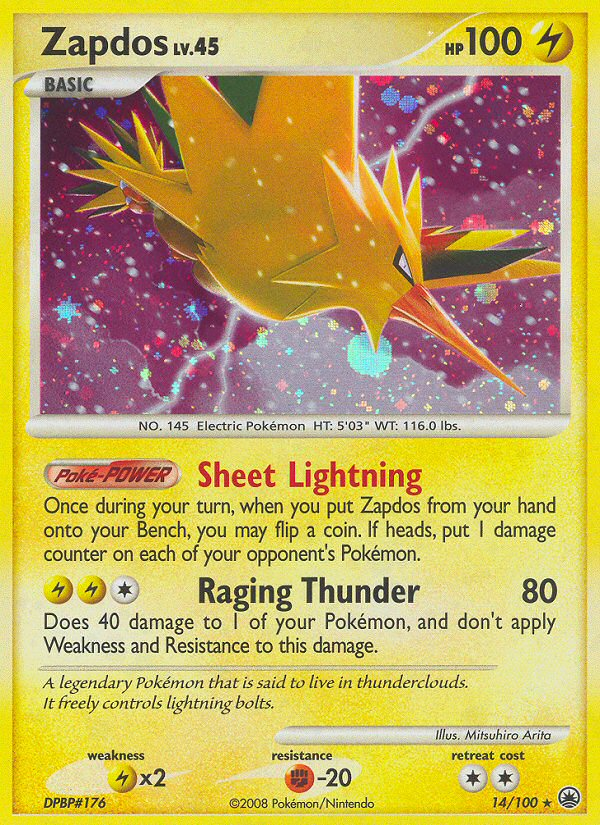 Zapdos 014/100 Rare Holo