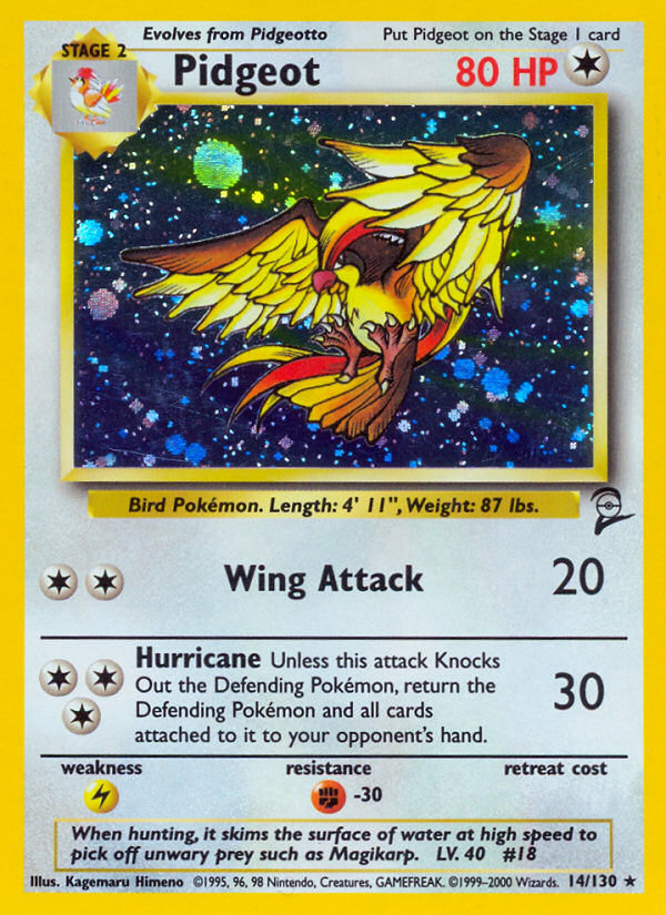 Pidgeot 014/130 Rare Holo