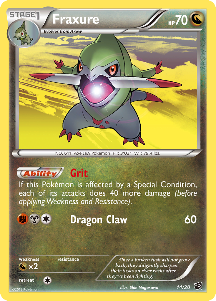 Fraxure 014/21 Rare Holo