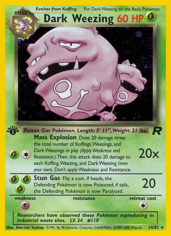 Dark Weezing 014/83 Rare Holo