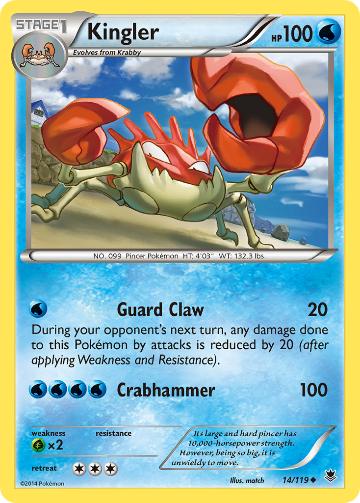 Kingler 014/124 Uncommon