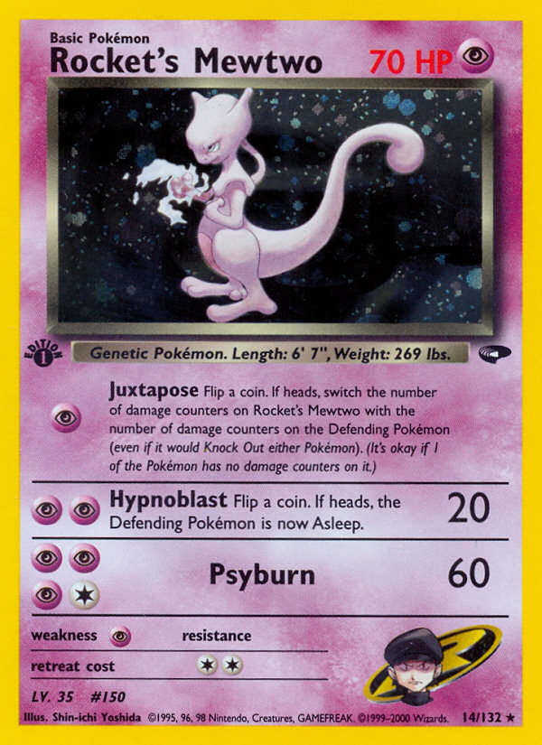 Rocket's Mewtwo 014/132 Rare Holo