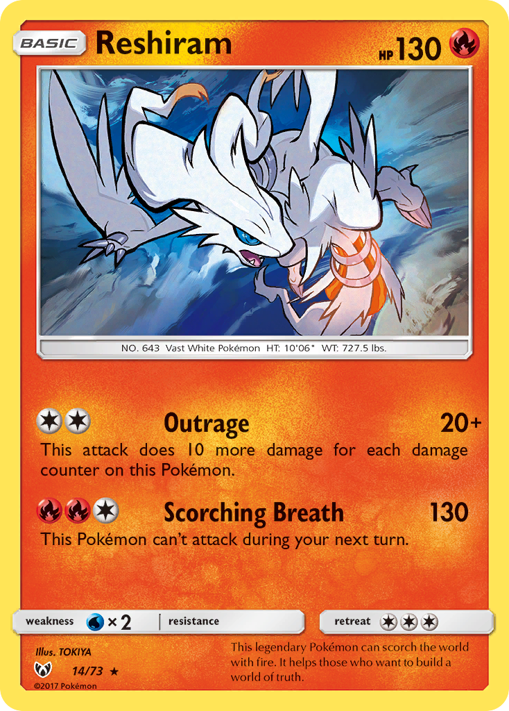 Reshiram 014/81 Rare Holo