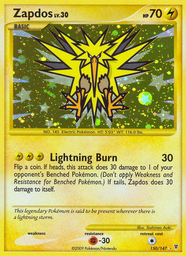 Zapdos 150/153 Rare Secret