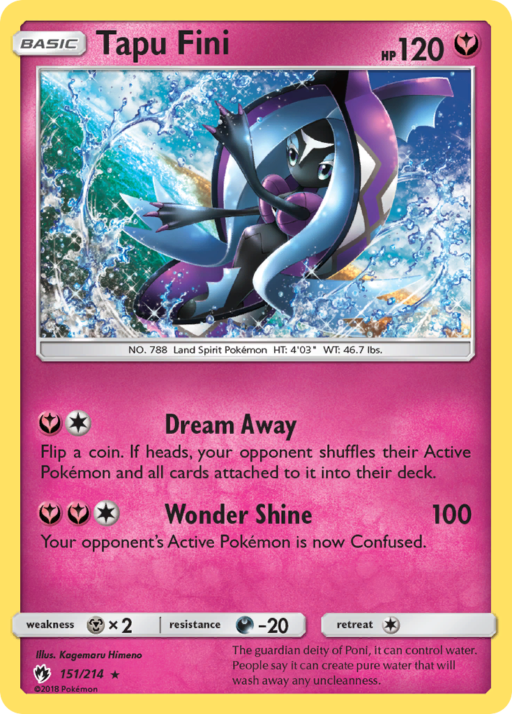 Tapu Fini 151/240 Rare Holo