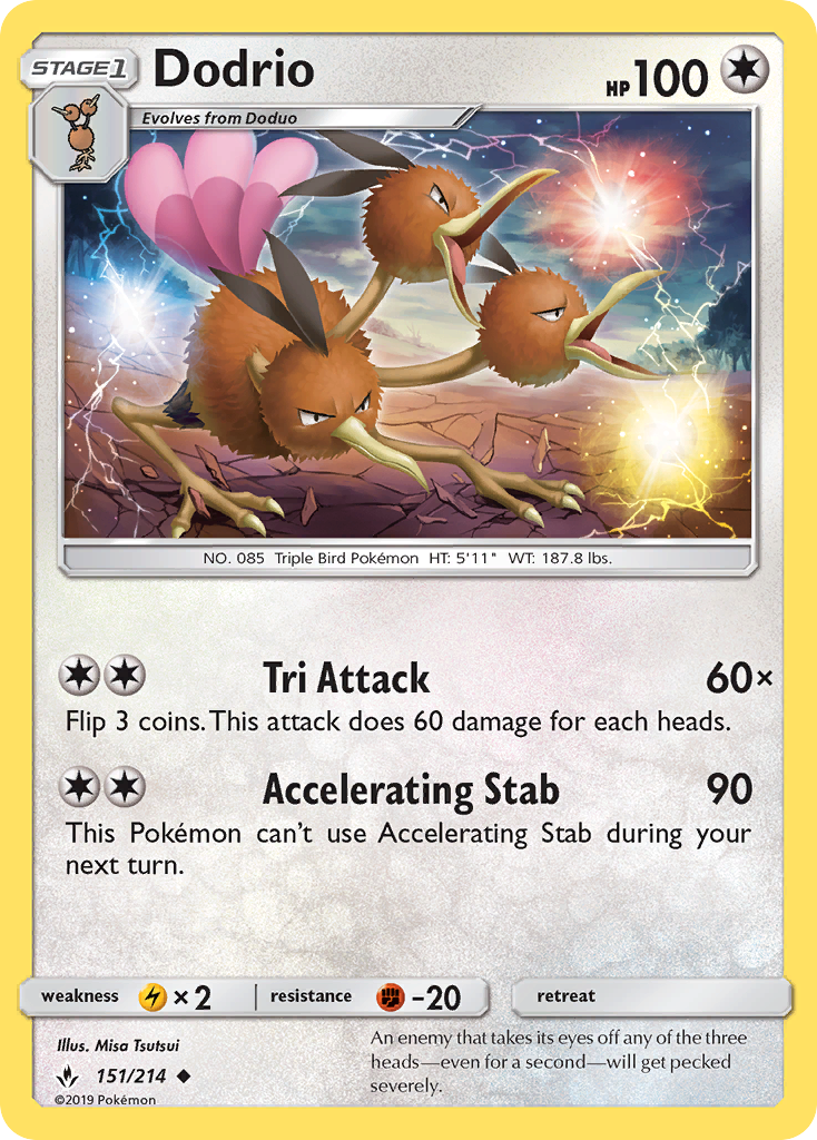 Dodrio 151/234 Uncommon