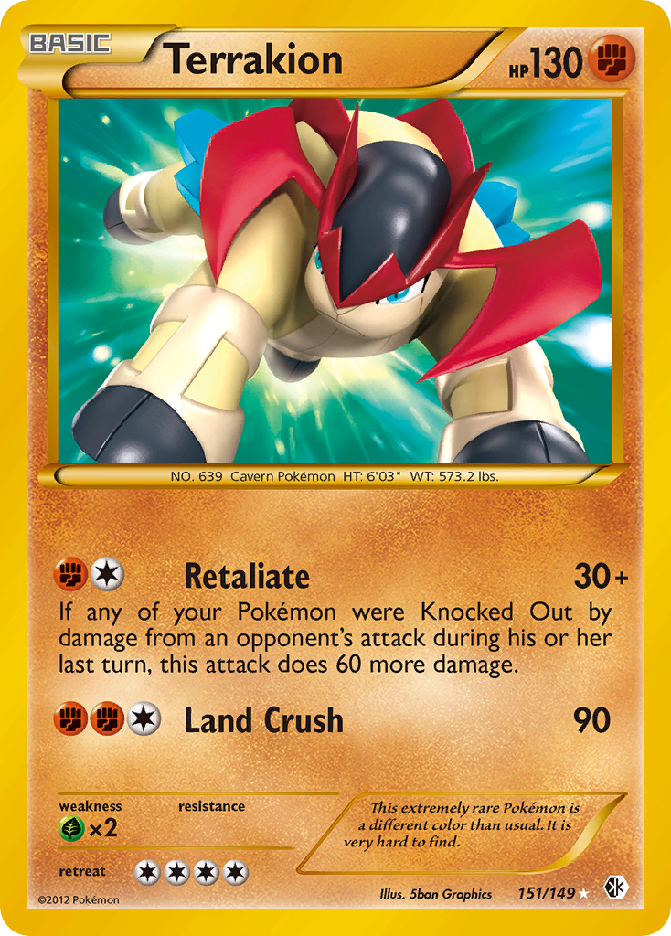 Terrakion 151/153 Rare Secret