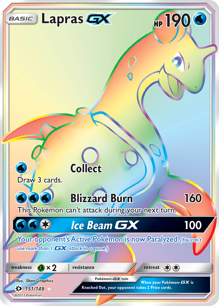 Lapras-GX 151/173 Rare Rainbow