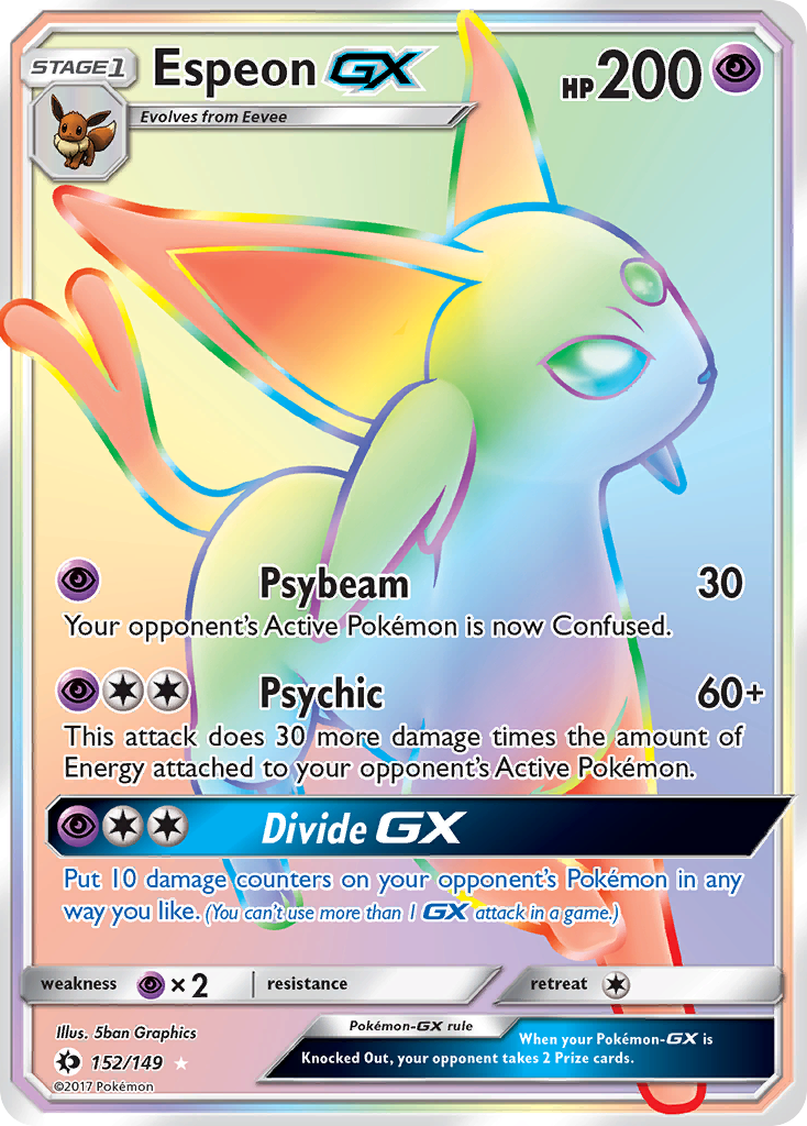 Espeon-GX 152/173 Rare Rainbow