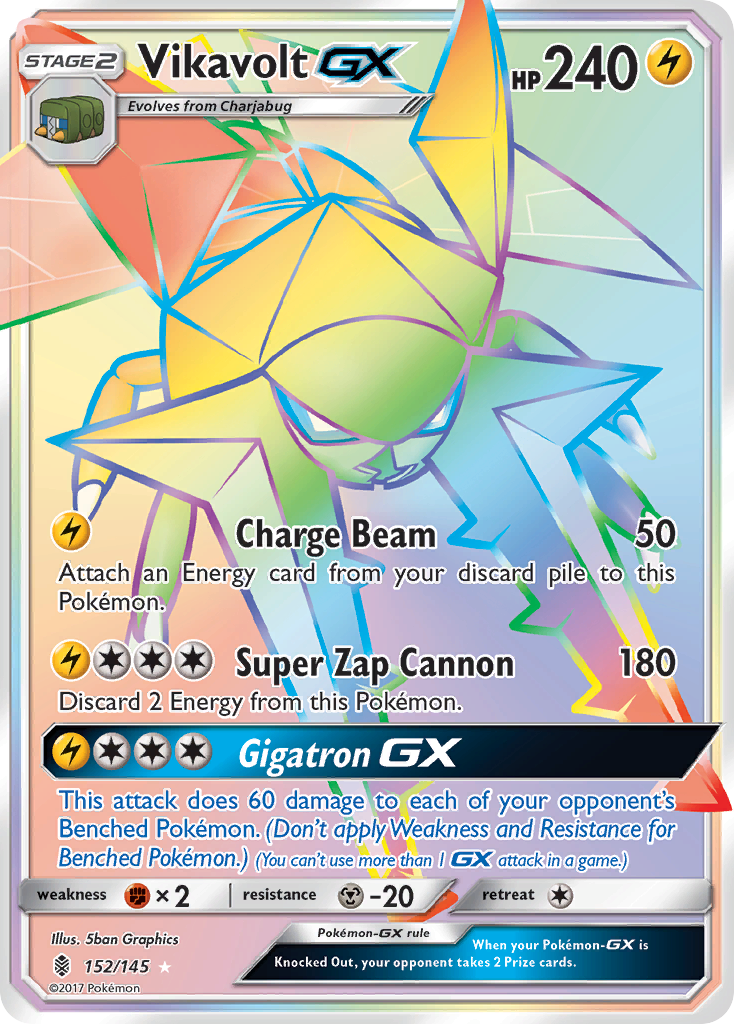Vikavolt-GX 152/180 Rare Rainbow
